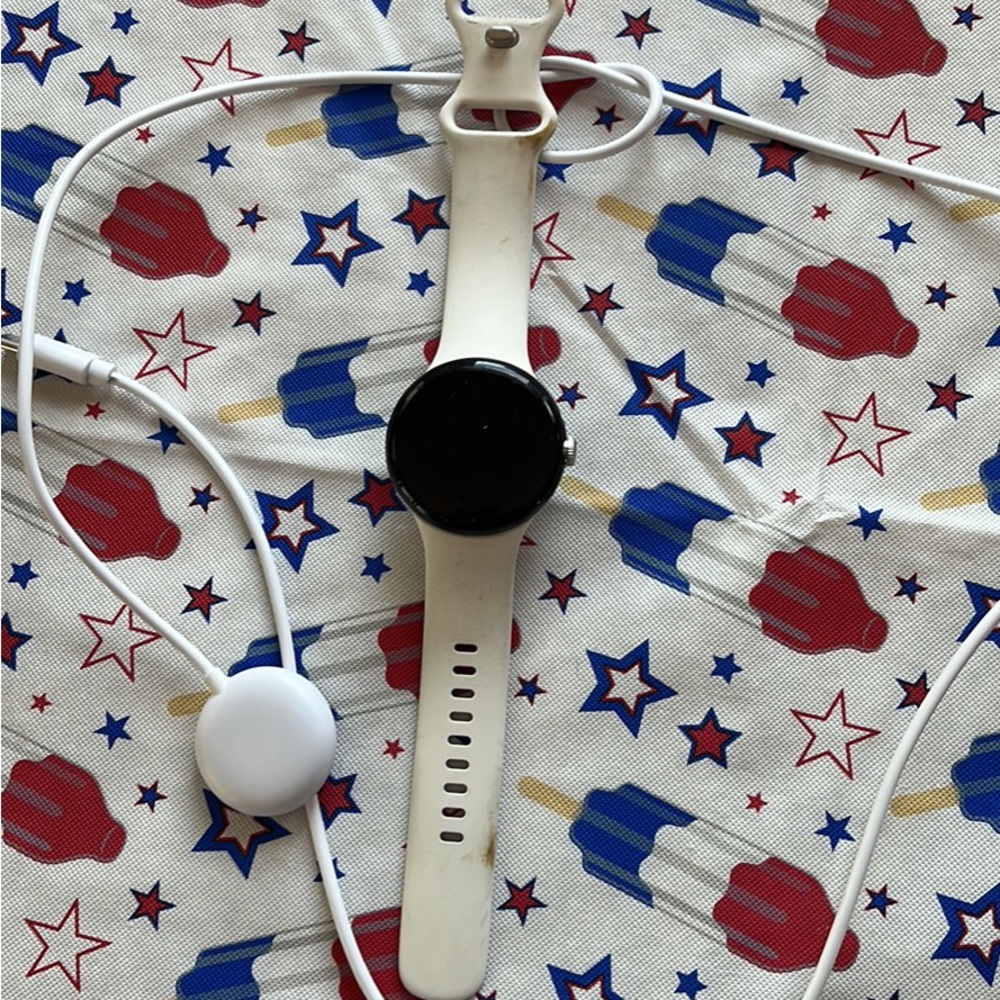 Pixel watch (like new) wore for a couple months then switched to Apple.